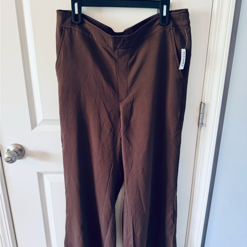 NWT Old Navy Dark Brown Women’s Wide-leg Dress Pants